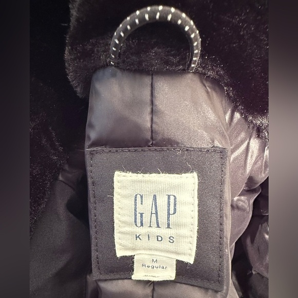 Gap Kids Girls Size M (8) Heavy-Duty Down Expedition Parka Black Hooded - Picture 8 of 10
